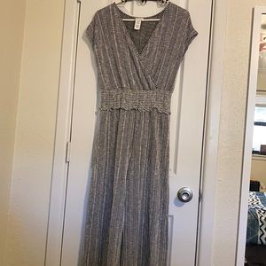 Caution to the wind striped jumpsuit! Super soft!